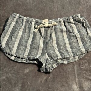 Striped Gray Women's Shorts